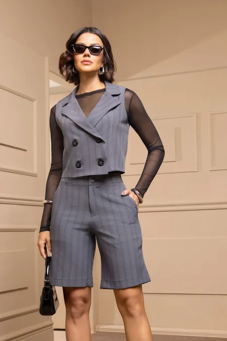 Conjunto Feminino Celine em Alfaiataria